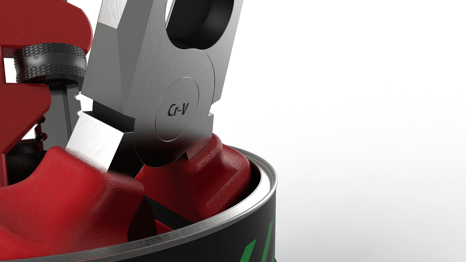 rendered image of pair of pliers with advanced textures